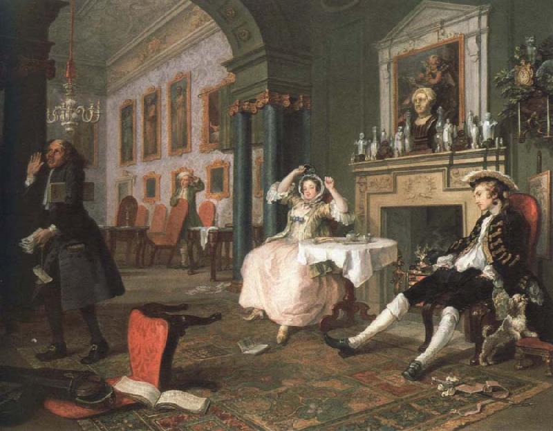 William Hogarth shortly after the marriage oil painting image